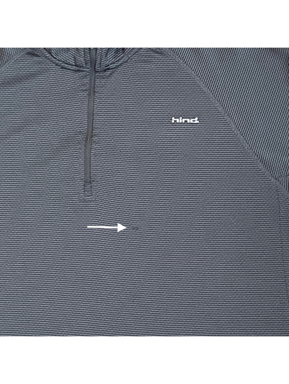 Hind Men's MED Black LS 1/4 Zip Activewear PLEASE READ! - Picture 9 of 13